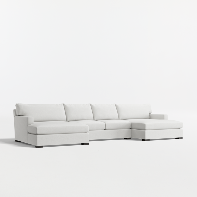 Axis 3-Piece U-Shaped Sectional Sofa with Double Extra Wide Chaise Lounge - image 10 of 13