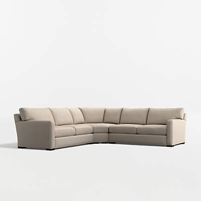 Axis 3-Piece L-Shaped Wedge Sectional Sofa