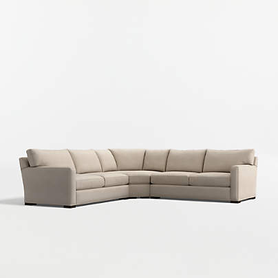 Axis 3-Piece L-Shaped Wedge Sectional Sofa