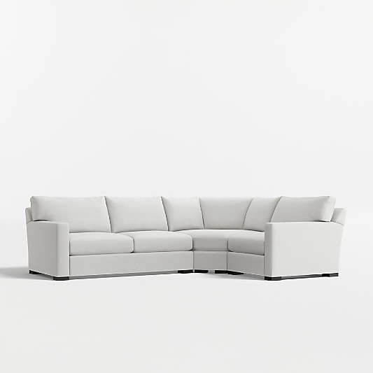 Axis 3-Piece L-Shaped Wedge Sectional Sofa
