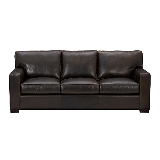 Axis Leather 3-Seat Queen Sleeper Sofa