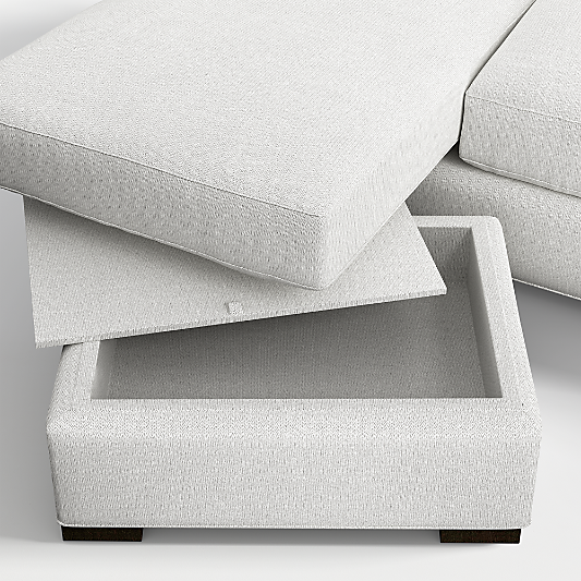 Axis 88" Reversible Storage Chaise Lounge Sectional Sofa