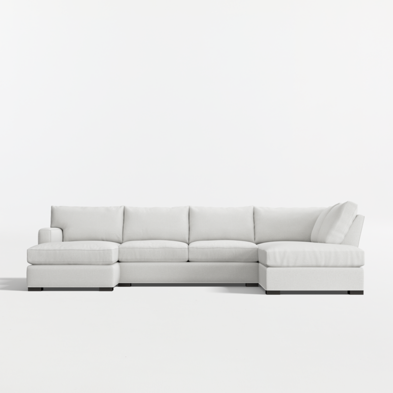 Axis 3-Piece U-Shaped Sectional Sofa with Right-Arm Corner Bumper - image 0 of 12