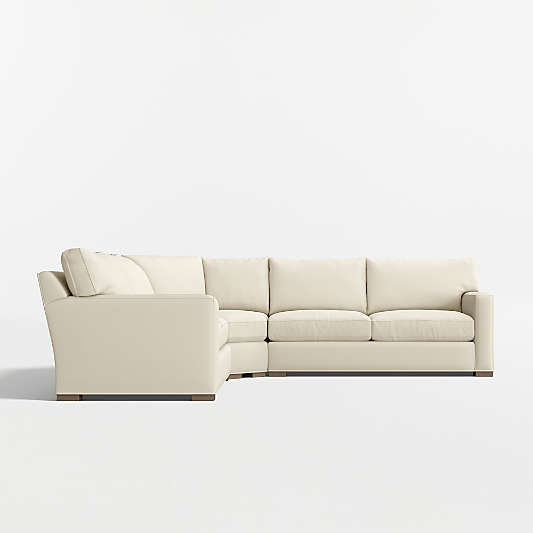 Axis 3-Piece L-Shaped Wedge Sectional Sofa
