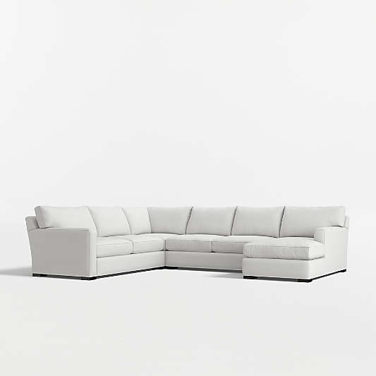 Axis 4-Piece L-Shaped Sectional Sofa with Chaise Lounge