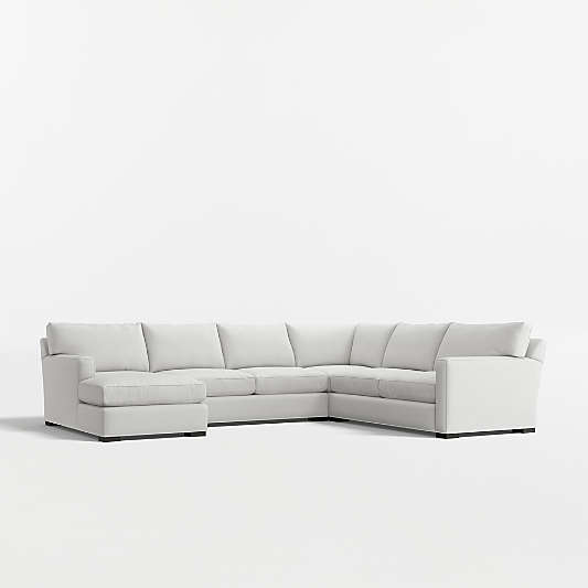 Axis 4-Piece L-Shaped Sectional Sofa with Chaise Lounge