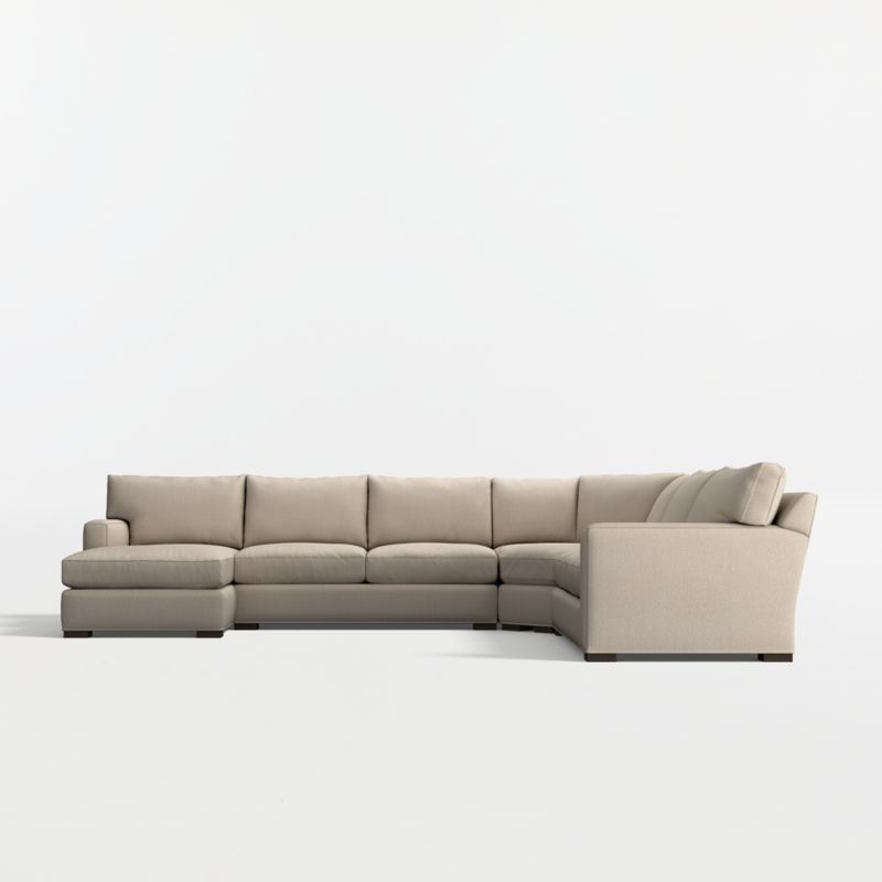 Axis 4-Piece L-Shaped Wedge Sectional Sofa with Chaise Lounge - image 9 of 13