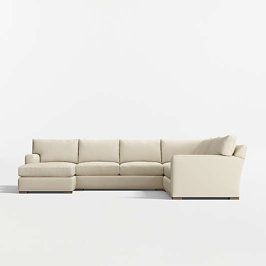Axis 4-Piece L-Shaped Sectional Sofa with Chaise Lounge
