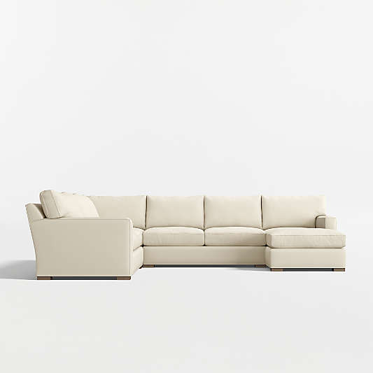 Axis 4-Piece L-Shaped Sectional Sofa with Chaise Lounge
