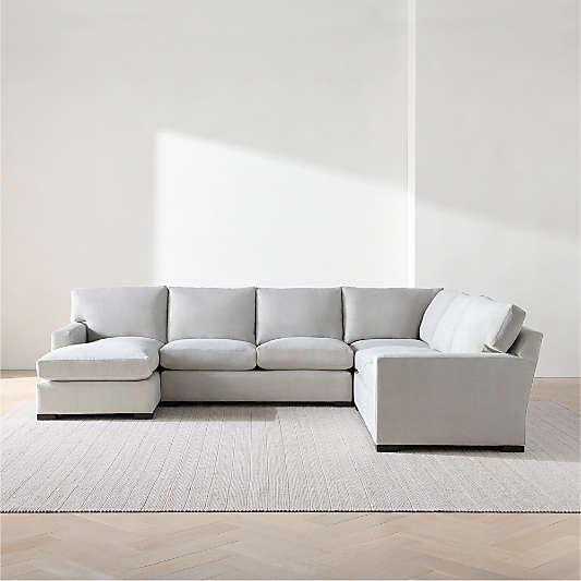 Axis 4-Piece L-Shaped Sectional Sofa with Chaise Lounge