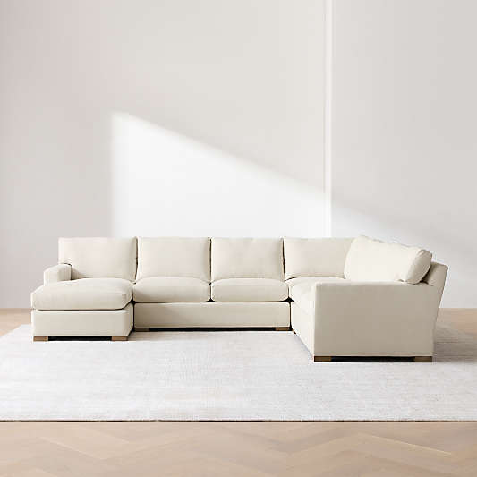 Axis 4-Piece L-Shaped Sectional Sofa with Chaise Lounge
