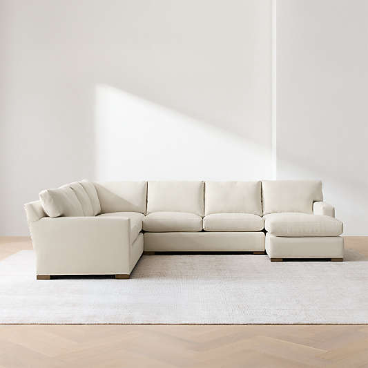 Axis 4-Piece L-Shaped Sectional Sofa with Chaise Lounge