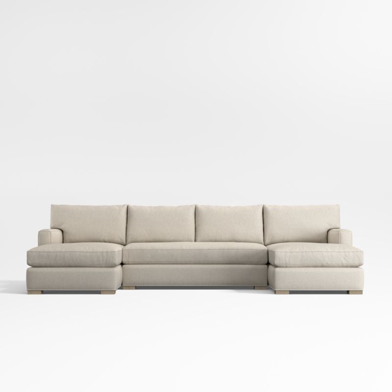 Axis Bench 3-Piece Double-Chaise Sectional Sofa - image 0 of 7