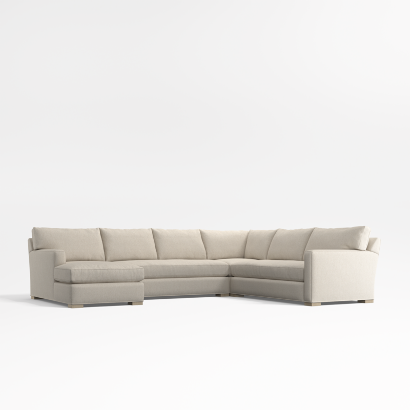 Axis 4-Piece L-Shaped Bench Sectional Sofa with Chaise Lounge - image 0 of 12