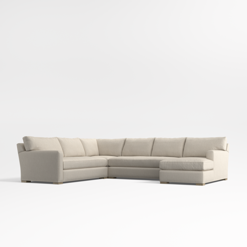 Axis 4-Piece L-Shaped Bench Sectional Sofa with Chaise Lounge - image 0 of 12