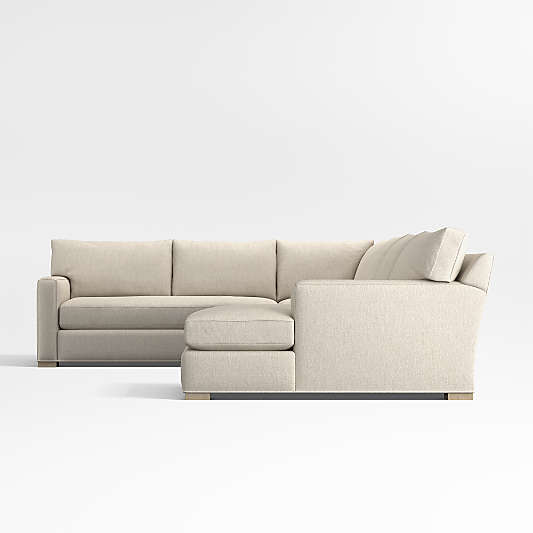 Axis Bench 4-Piece Corner Sectional Sofa with Chaise Lounge