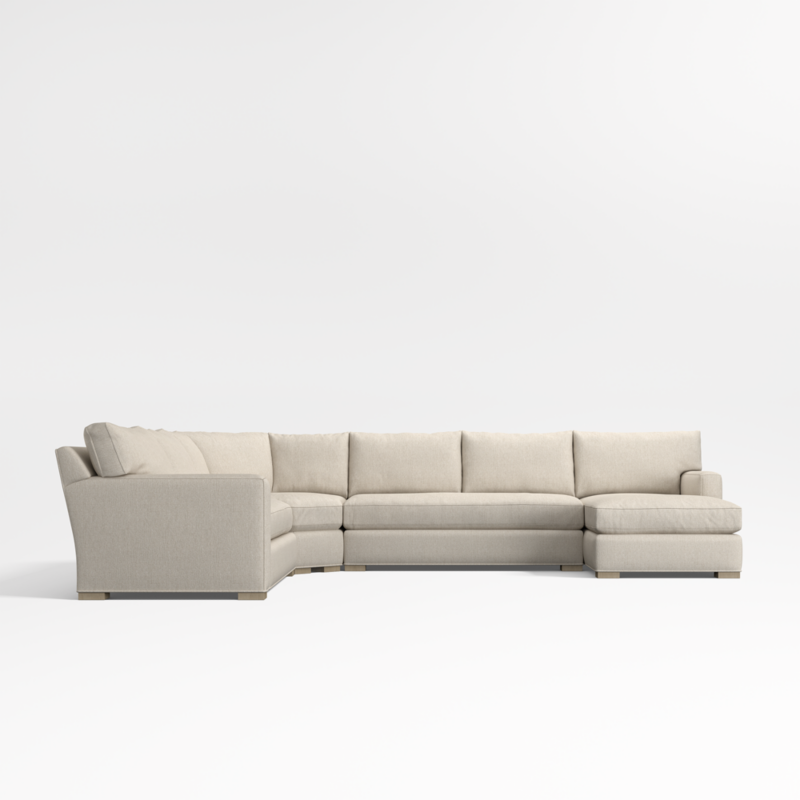 Axis 4-Piece L-Shaped Wedge Bench Sectional Sofa with Chaise Lounge - image 11 of 12