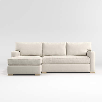 Axis Bench 2 Piece Sectional Sofa, Crate And Barrel Sectional Sofa Bed