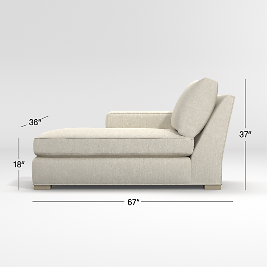 Axis Left-Arm Chaise Lounge Sectional Piece