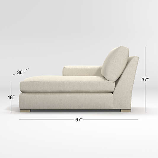 Axis Left-Arm Chaise Lounge Sectional Piece