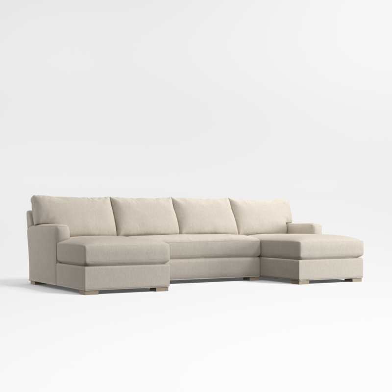 Axis Classic 3-Piece U-Shaped Bench Sectional Sofa with Double Chaise Lounge - image 10 of 12