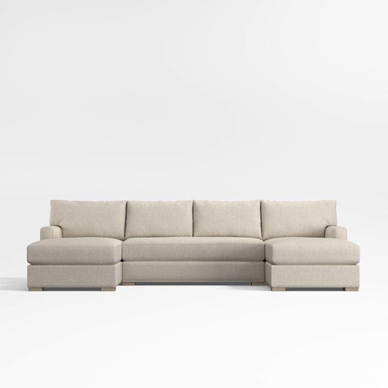 Axis Classic Bench 3-Piece Double-Chaise Sectional Sofa with Chaise Lounge - image 0 of 6