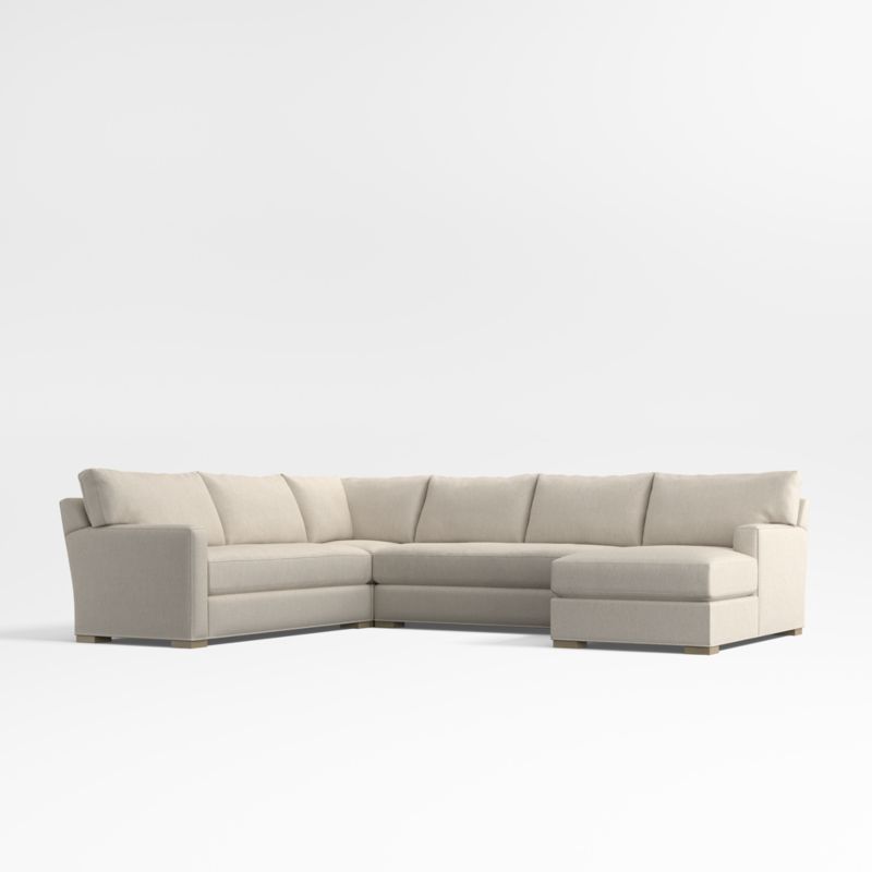 Axis Classic Bench 4-Piece Corner Sectional Sofa with Chaise Lounge - image 0 of 7