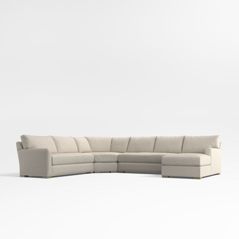 Axis Classic Bench 4-Piece Wedge Sectional Sofa with Chaise Lounge - image 0 of 7