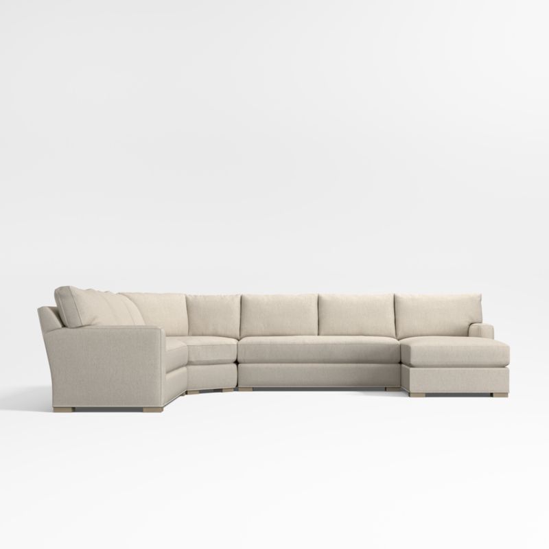 Axis Classic Bench 4-Piece Wedge Sectional Sofa with Chaise Lounge - image 3 of 7