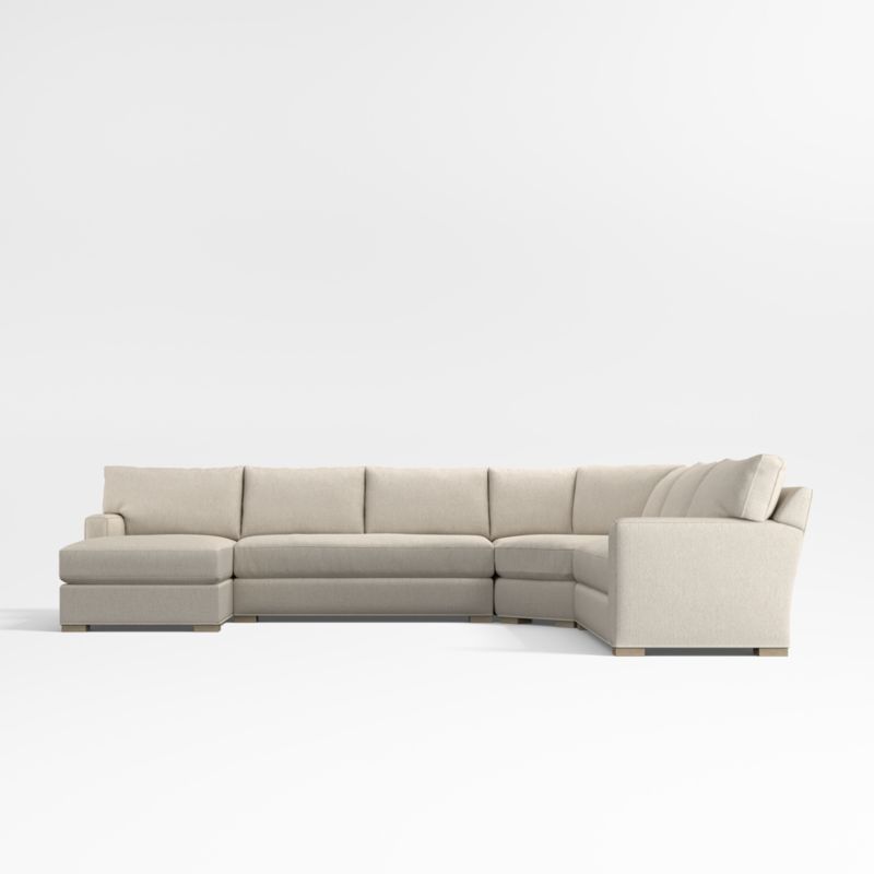 Axis Classic Bench 4-Piece Wedge Sectional Sofa with Chaise Lounge - image 2 of 6