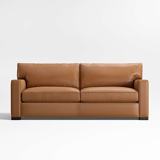 Axis Classic Leather Sofa (66"-105")