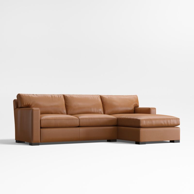 Axis Classic Leather 2-Piece Chaise Sectional Sofa - image 2 of 6