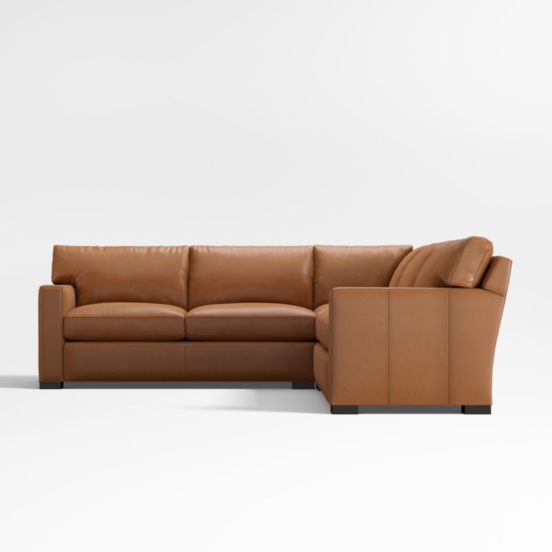 Axis Classic Leather 3-Piece Sectional Sofa - image 2 of 5