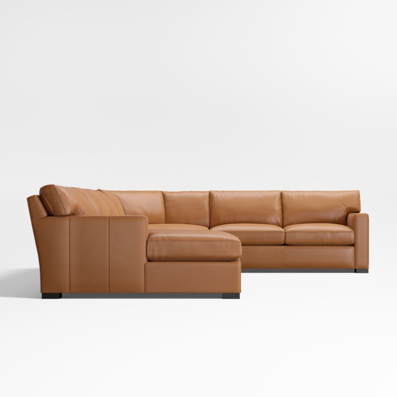 Axis Classic Leather 4-Piece Corner Sectional Sofa - image 3 of 6