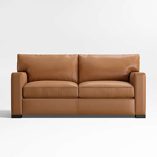 Axis Classic 76" Leather Apartment Sofa