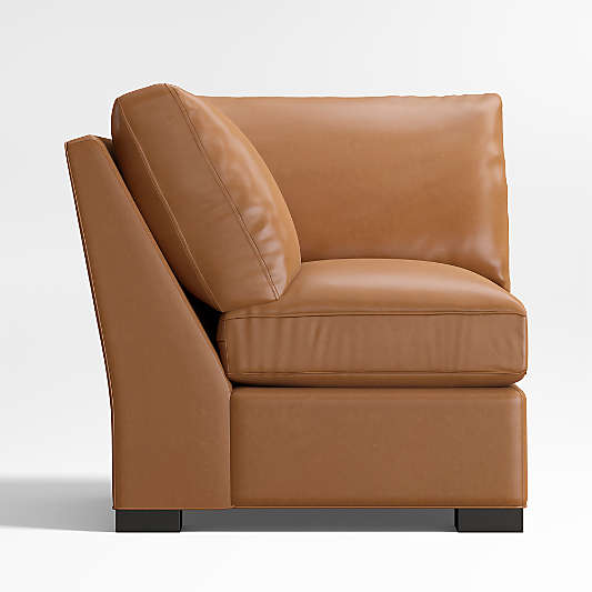 Axis Classic Leather Corner Chair Sectional Piece