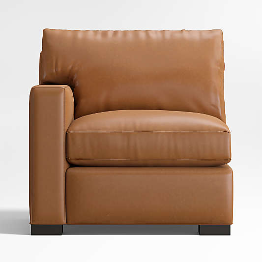 Axis Classic Leather Left-Arm Chair Sectional Piece