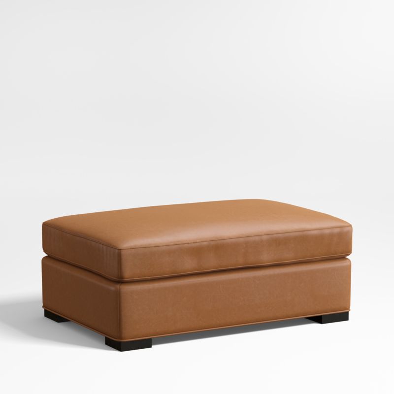 Axis Classic Leather Ottoman and a Half - image 1 of 3