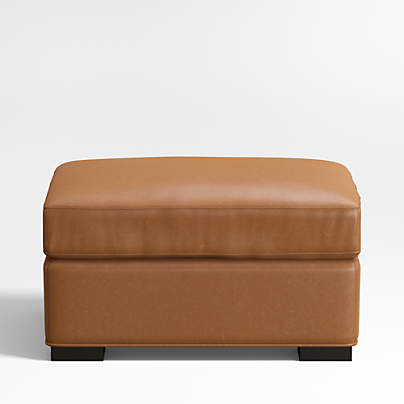 Axis Classic Leather Ottoman