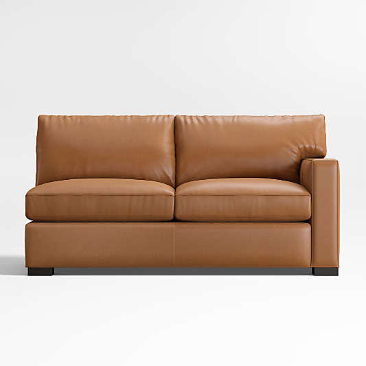 Axis Classic Leather Right-Arm Apartment Sofa Sectional Piece