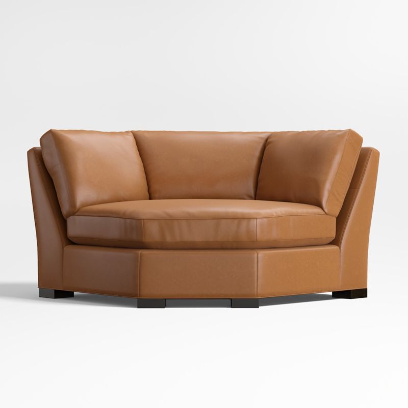 Axis Classic Leather Wedge Sectional Piece - image 0 of 2