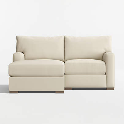 Axis Classic 2-Piece Small Space Sectional Sofa with Chaise Lounge