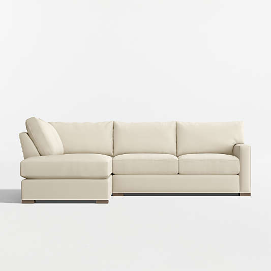 Axis Classic 2-Piece L-Shaped Sectional Sofa with Corner Bumper