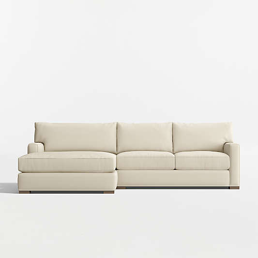 Axis Classic 2-Piece Sectional Sofa with Extra Wide Chaise Lounge