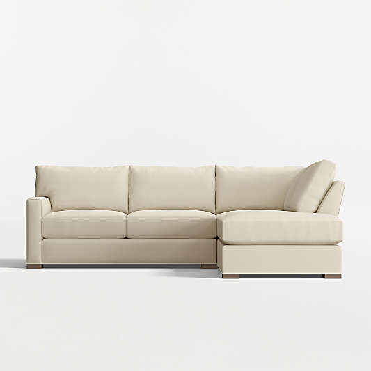 Axis Classic 2-Piece L-Shaped Sectional Sofa with Corner Bumper