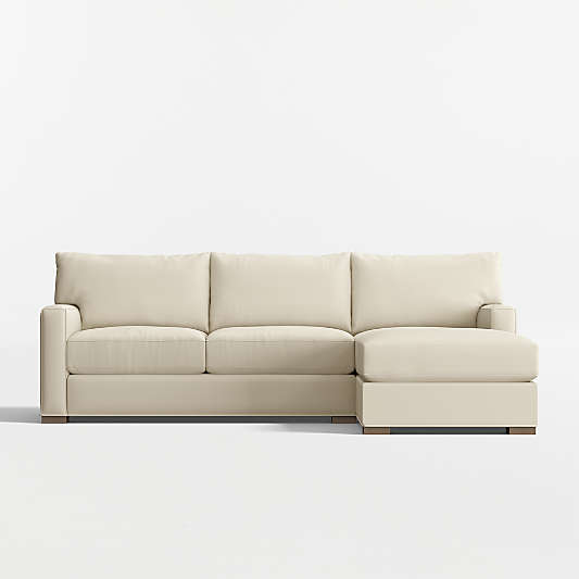 Axis Classic 2-Piece Sectional Sofa with Storage Chaise Lounge