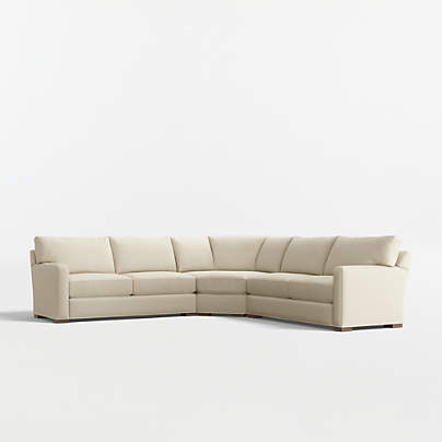 Axis Classic 3-Piece L-Shaped Wedge Sectional Sofa