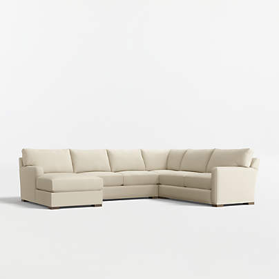 Axis Classic 4-Piece L-Shaped Sectional Sofa with Chaise Lounge