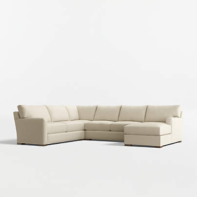 Axis Classic 4-Piece L-Shaped Sectional Sofa with Chaise Lounge