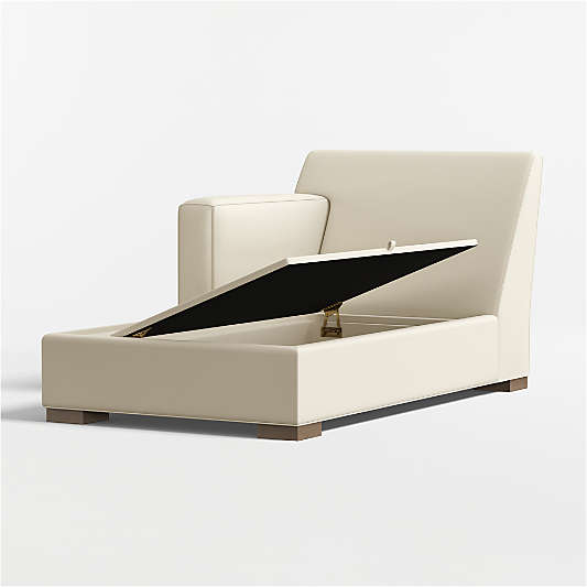 Axis Classic Left-Arm Storage Chaise Lounge Sectional Piece